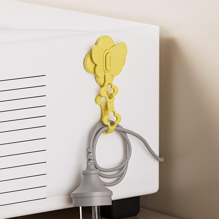 5PCS Holder Kabel Organizer Kabel Penggulung Kabel Klip Penjepit Kabel Tempel Dinding Serbaguna Untu