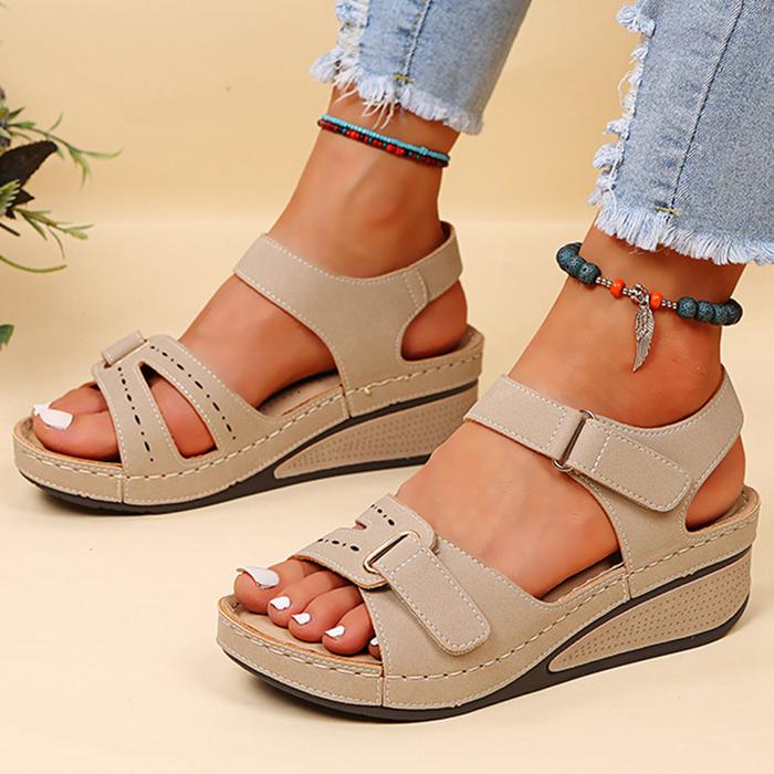 Women Sandals Soft Bottom Wedge Heels Sandals Summer Shoes Women Platform Sandalias Mujer Elegant We