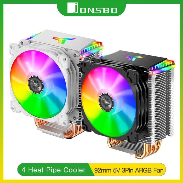 JONSBO CR-1400 CPU Cooler PC Radiator 4 Heat Pipe Tower 5V3Pin CPU Cooler ITX Air-cooled Intel LGA17