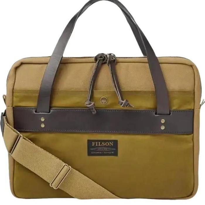 FILSON Tas Laptop 20201029 - Rugged Twill Compact Briefcase - Made in USA - ORIGINAL FILSON - Tas Bi