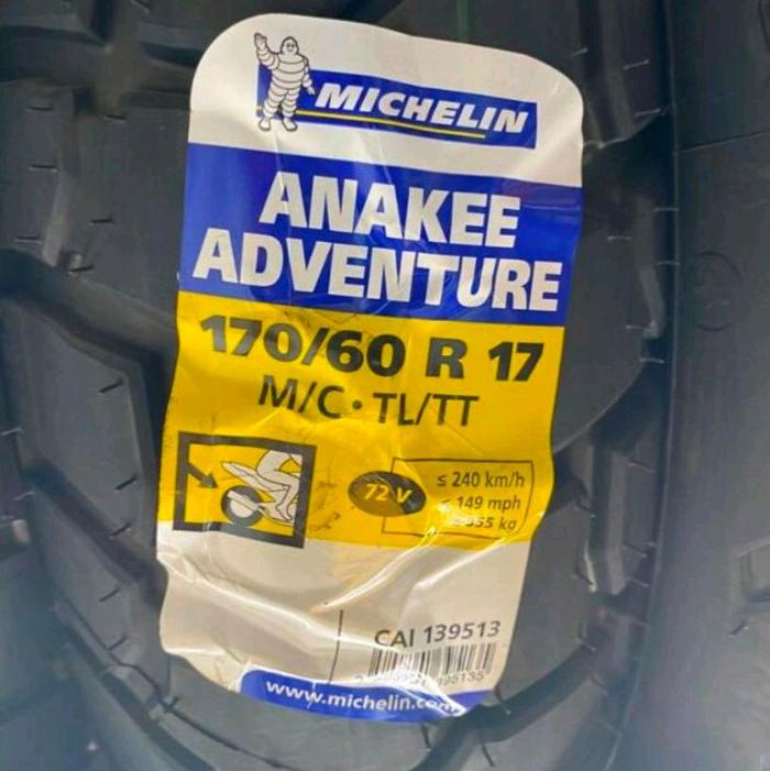 Ban Michelin Anake Adventure,  170/60-17.