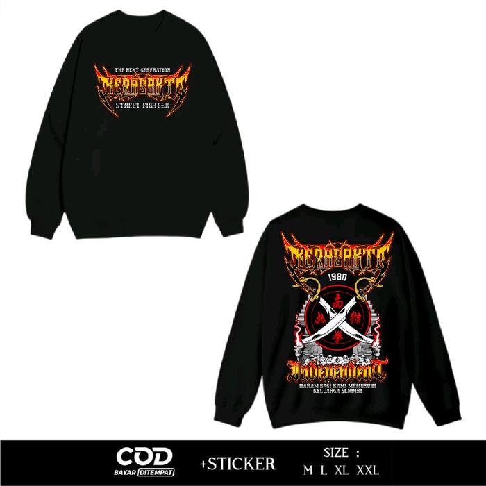 Sweater Crewneck Perguruan Pencak Silat IKSPI Desain Terbaru Motif IKSPI The Next Generation Kera Sa