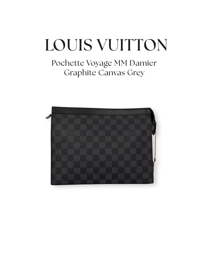 LV Pochette Voyage MM Damier Graphite Canvas Grey