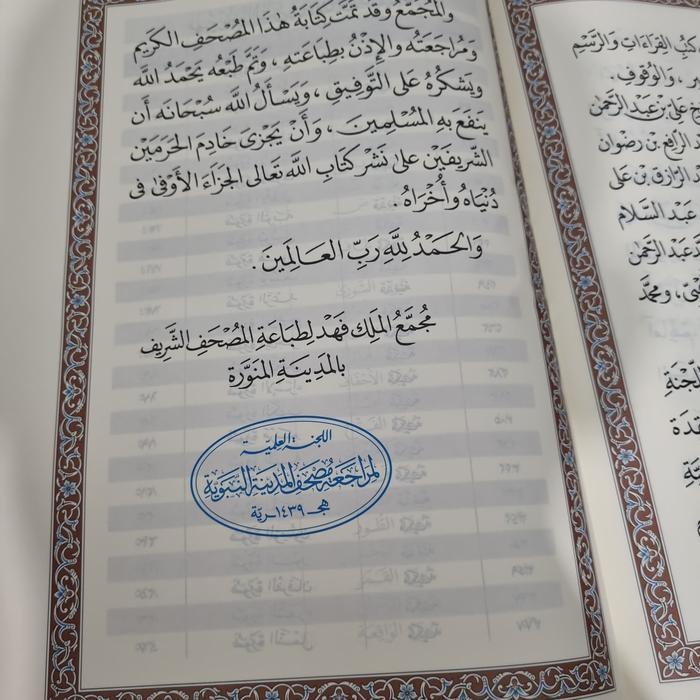 Mushaf Al-Qur'An Madinah Super Jumbo Asli Cetakan Madinah Terlaris