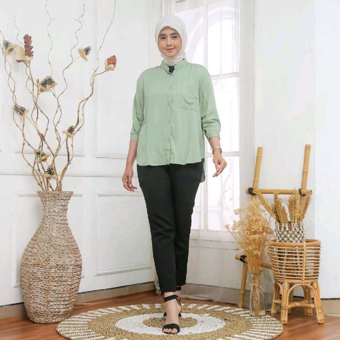 BLOUSE RAYON TWILL//KEMEJA RAYON TWILL//KEMEJA POLOS RAYON TWILL