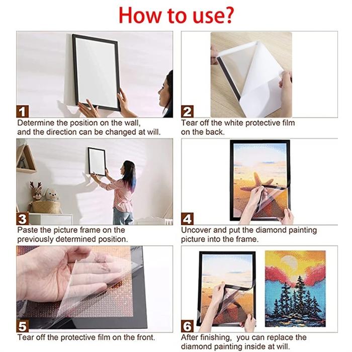 A3 A4 A5 A6 PVC Tempat Brosur Tempel / Tempat Poster Tempel Dinding Akrilik / Sign Holder / Wall Sti