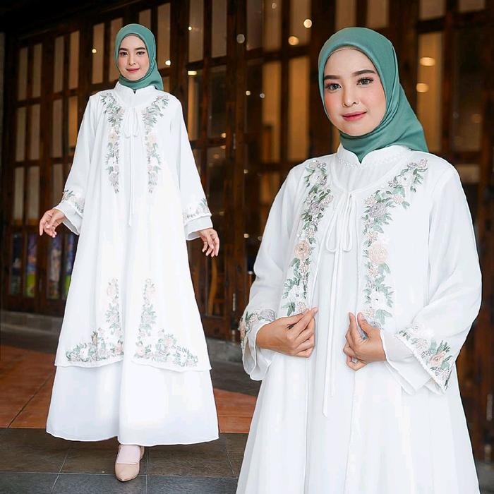 Gamis Putih Elegan dan Modis