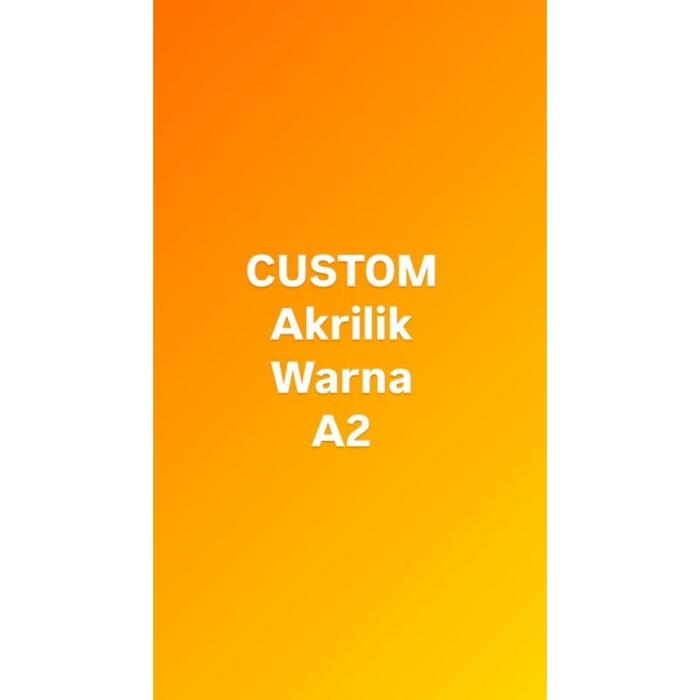 Akrilik Lembaran A2 Warna 2mm