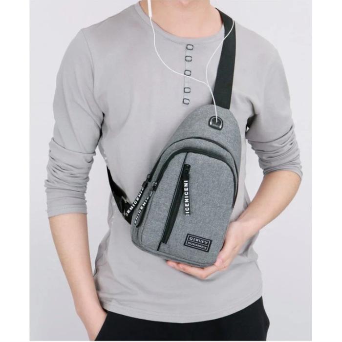 Tas Selempang Pria Distro Sling Bag Tas Hp Dompet Tablet Murah Terbaru Kekinian Universal