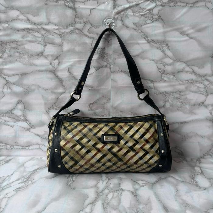 TAS SHOULDER DAKS KULIT WANITA SECOND BRANDED HITAM / TAS TOTE KECIL WANITA DAKS SECOND BRANDED