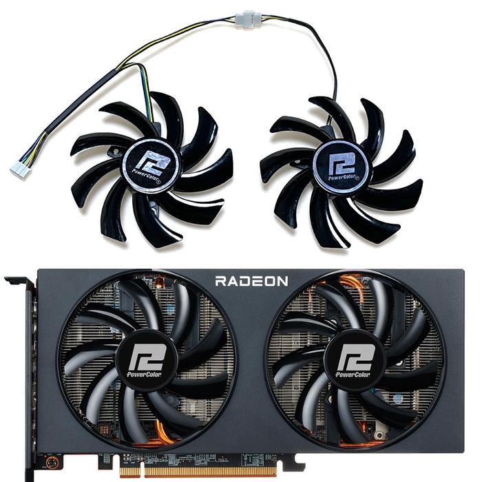 NEW 85MM 4PIN POWERCOLOR 6700、6650XT、6600XT、6600、6500XT FAN,For POWERCOLOR RX 5700XT、5600XT、5500XT V
