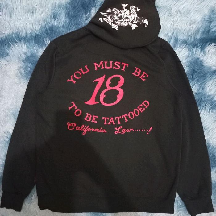 Hoodie Ed Hardy Zipper Hoodie Original