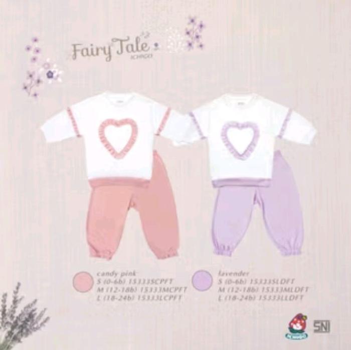 ICHIGO Setelan Panjang Usia 12/18/24 Bulan Fairy Tale