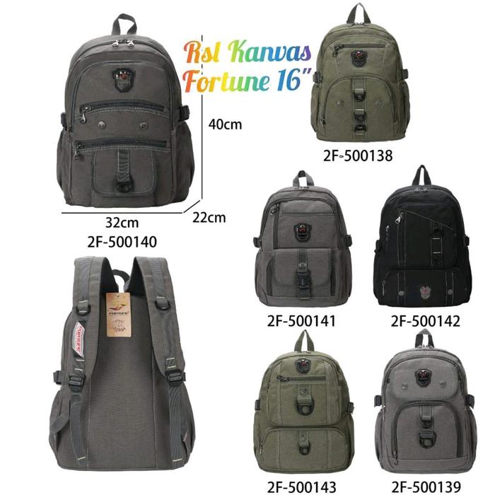 tas ransel kanvas Fortune