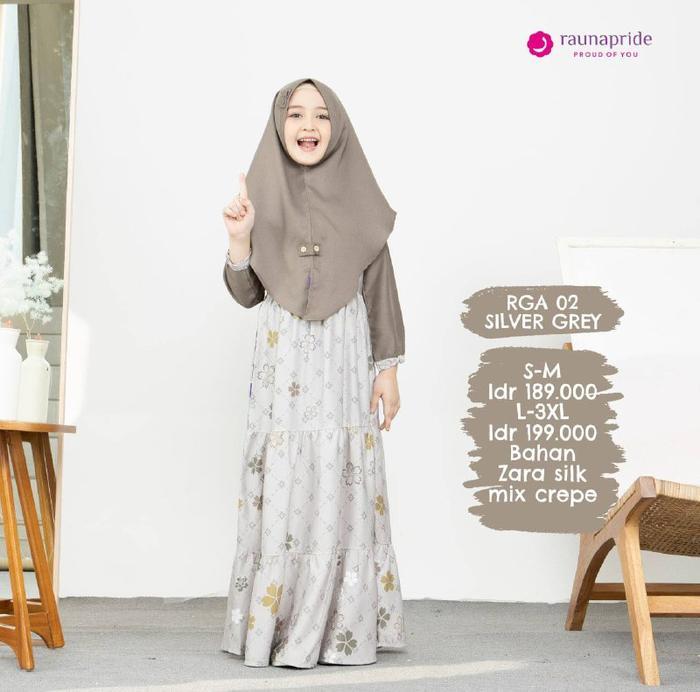 READY STOCK Couple Baju Rauna / GD - 07 / RGR - 05 / RGA - 02 / Silver Grey