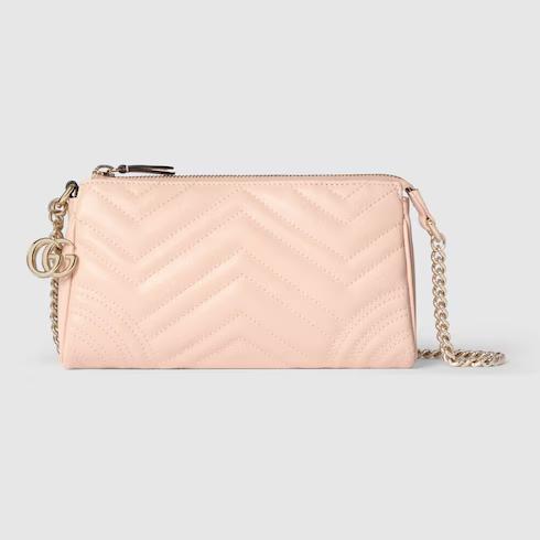 Tas messenger,Tas Premium Wanita,GG Marmont small shoulder bag,pink