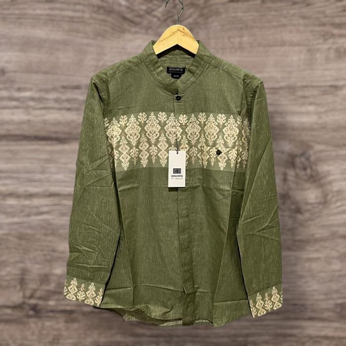 Kemko Erkape Kemejakoko Lengan Panjang Motif Premium