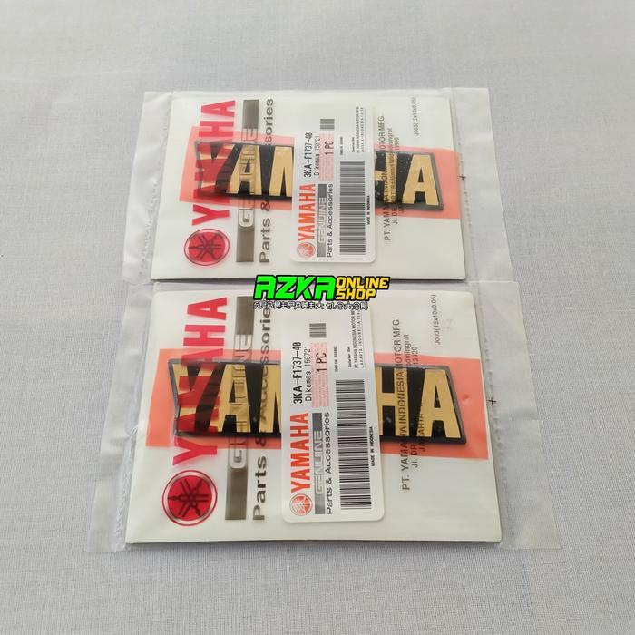 EMBLEM BOX AKI RX KING 2002 GOLD YAMAHA 3KA-F1737-40 OSEAN