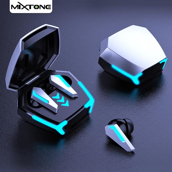 MIXTONE M10 TWS Bluetooth Earphone Gaming Wireless Earbuds Nirkabel