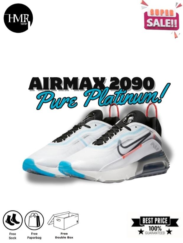 Sepatu Sneakers Running / Casual Unisex --> Nike Air Max 2090 <--- 'Pure Platinum' CT7695-100 Shoes
