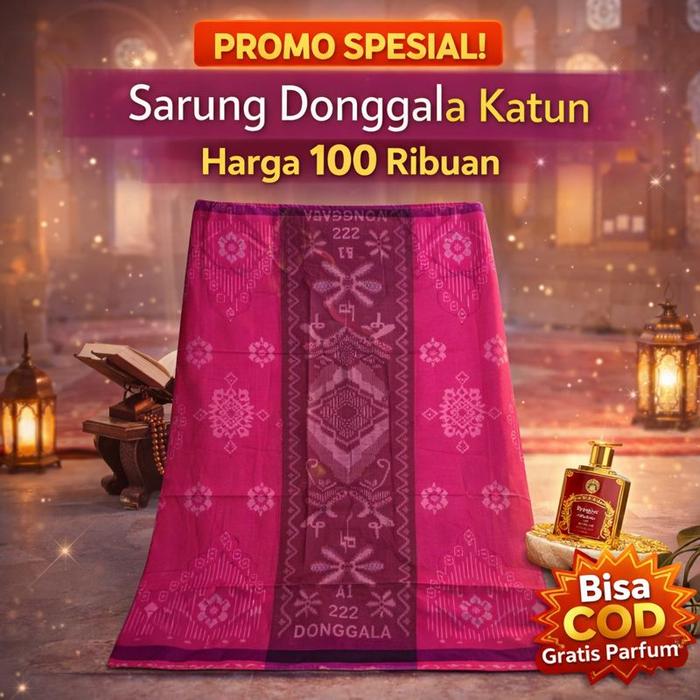 PROMO SPESIAL! Sarung Donggala Katun Dewasa Produksi Habib Abdillah