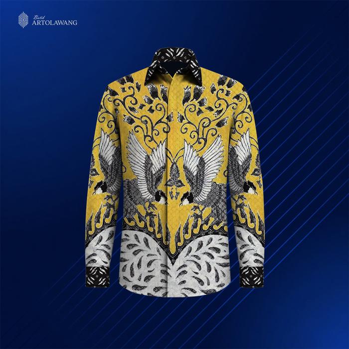 Kain Batik Tulis Sutra ATBM Polos Basic - 3008 - Kemeja Batik Tulis Sutra Pria - Kain Sutra Batik - 