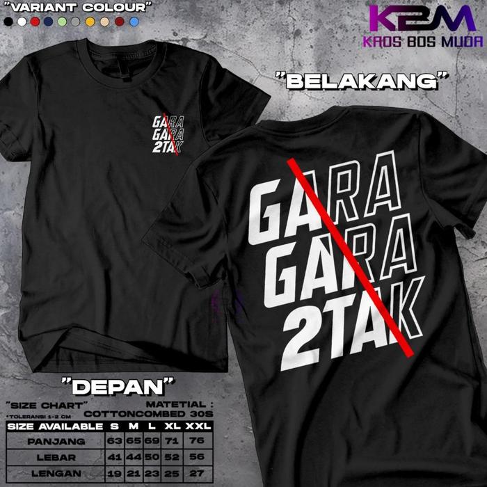 [24S Katun 100%Cotton] T-Shirt Kaos Gara Gara 2 Tak Kaos Gara Gara 2 Tak Hobi Ninja SS R 150 Ninja R