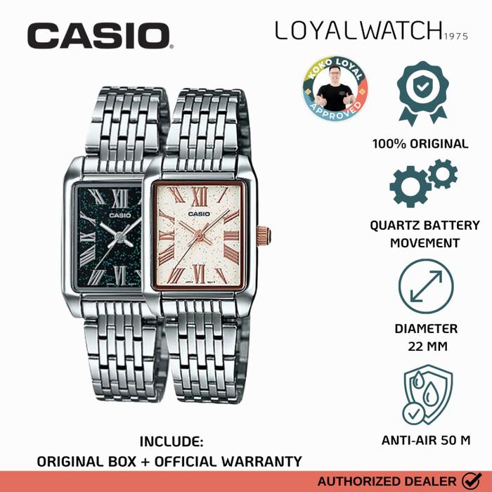 Jam Tangan Casio Enticer Wanita LTP-TW101D Stainless Steel Original Garansi Resmi