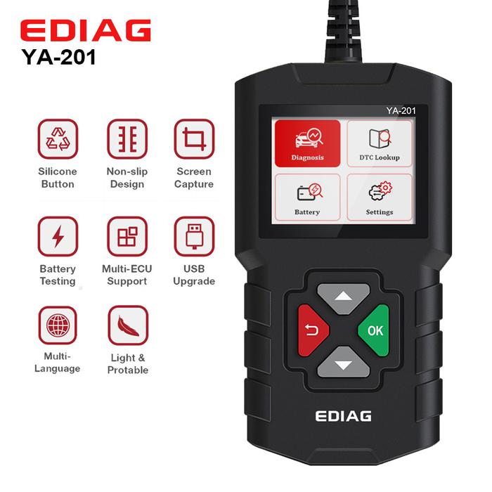 Ediag YA201 Full OBDII/EOBD Code Reader graph datastream