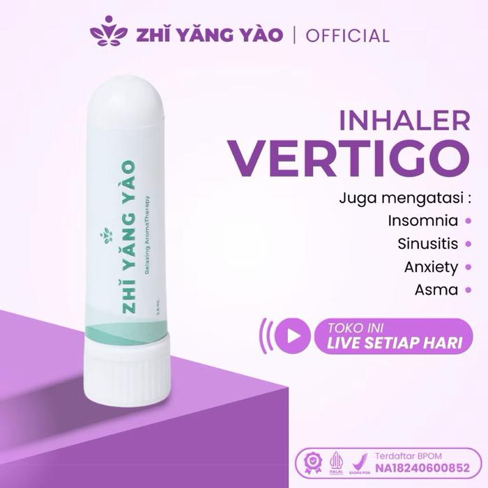 Inhaler Pereda Vertigo Aromatherapy Essential Oil Atasi Kepala Pusing Migrain Herbal