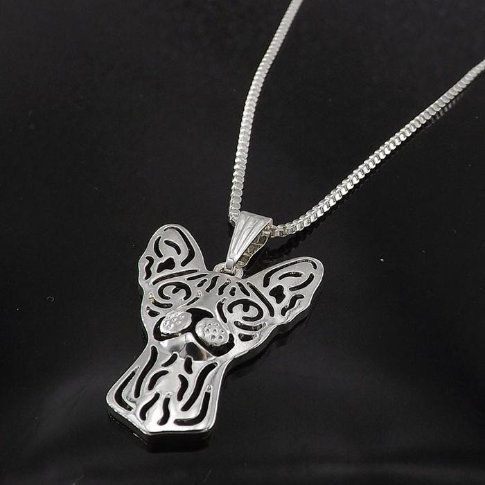 Jewelry Women Sphynx Cat Metal Pet Pendant Necklace