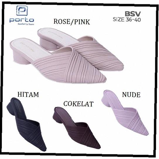 Sandal Selop Wanita Porto Lady BSV Sandal Selop Wedges Trendy | Kekinian
