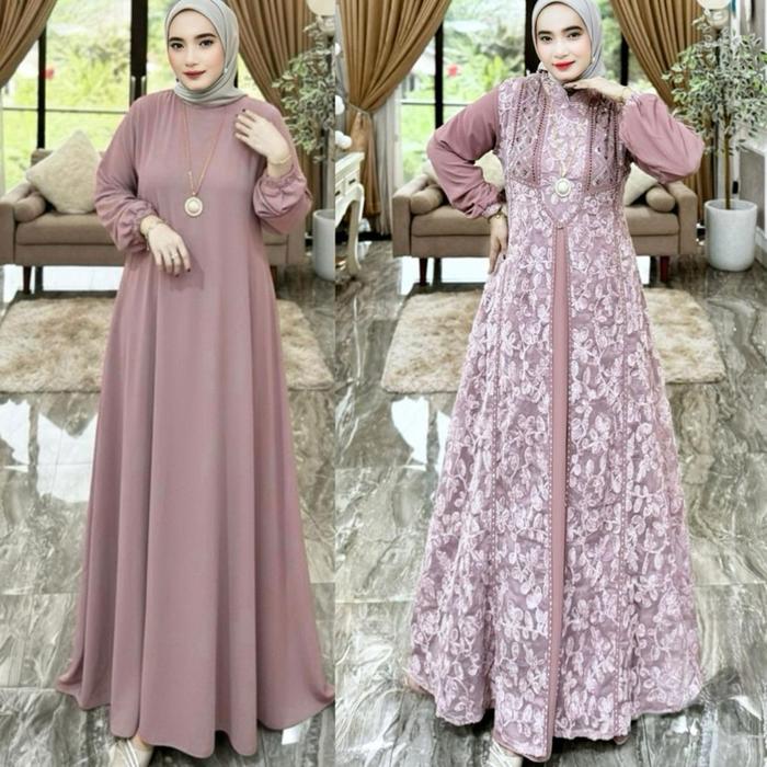 GAMIS PREMIUM BUTIK TILE BORDIR MEWAH By ABANG ADEK COLLECTION