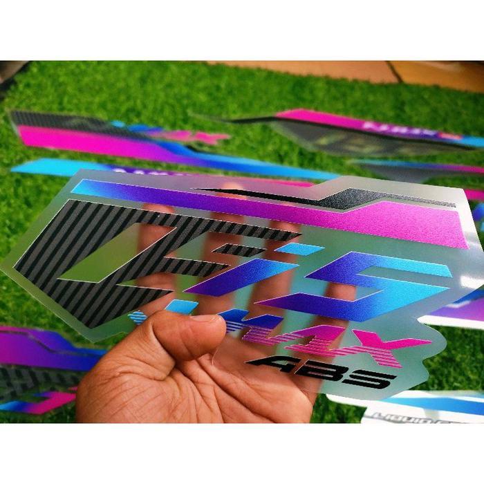 STRIPING TRANSPARAN NMAX OLD CUSTOM RAINBOW [NTS]