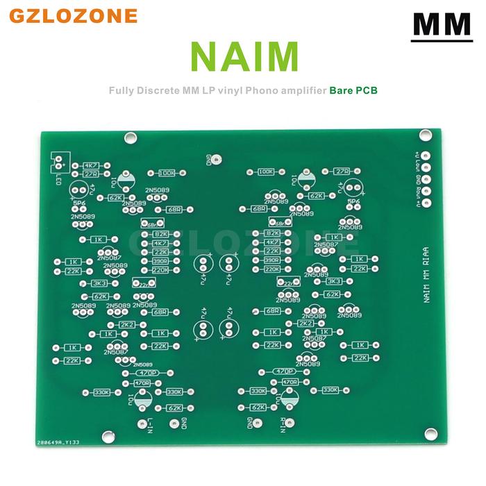 Fully Discrete MM LP vinyl Phono amplifier Bare PCB Base on NAIM
