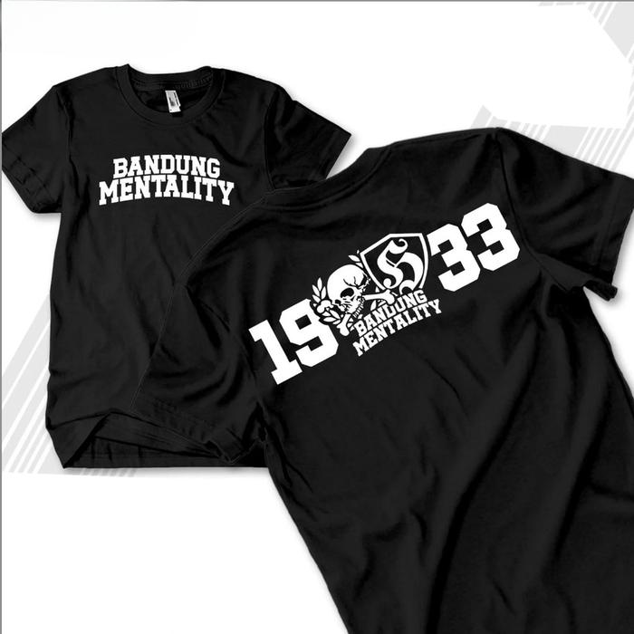 Kaos Distro Football Pria Bandung Mentality Casual Premium Combed 30sn kaos Bandung mentality