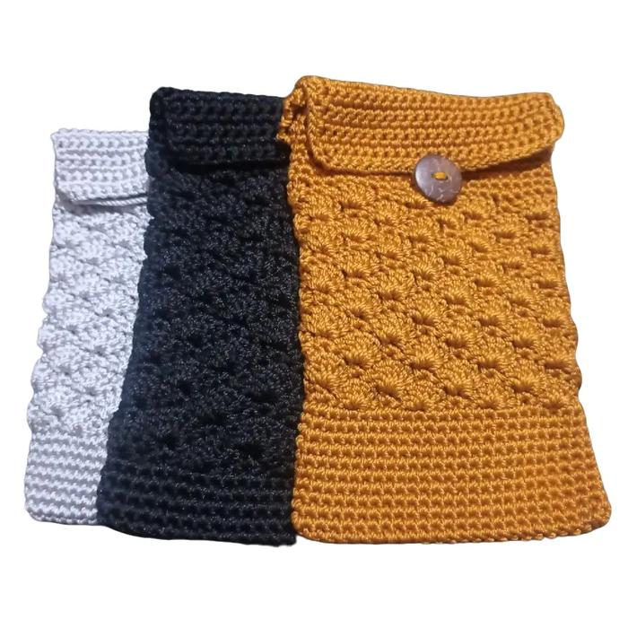 POUCH HP RAJUT TAS HP RAJUT TAS SELEMPANG RAJUT WANITA