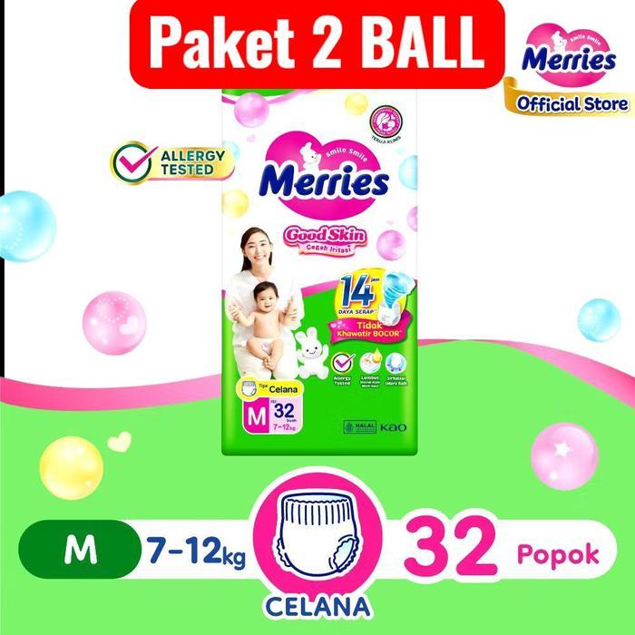 2 Ball Nb-S40, M32, L28 Merries Goodskin Pants #Gratisongkir