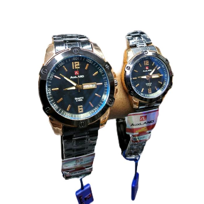 AUXLAND Jam Tangan Pasangan Pria dan Wanita Original Tahan Air Sporty dengan Tanggal dan Hari Aktif 