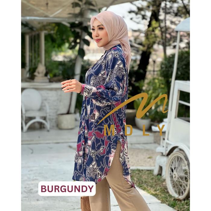 MDLY terbaru Baju kemeja atasan wanita Zahira tunik
