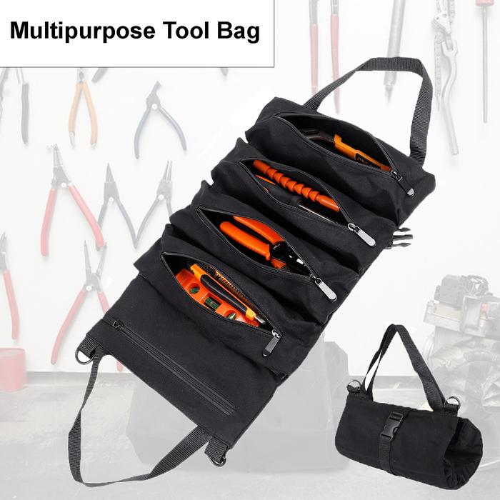 Pemata Mall Jakarta | Tas Perkakas Gulung Foldable Rolling | Tas Kerja Pria | Kain Kanvas