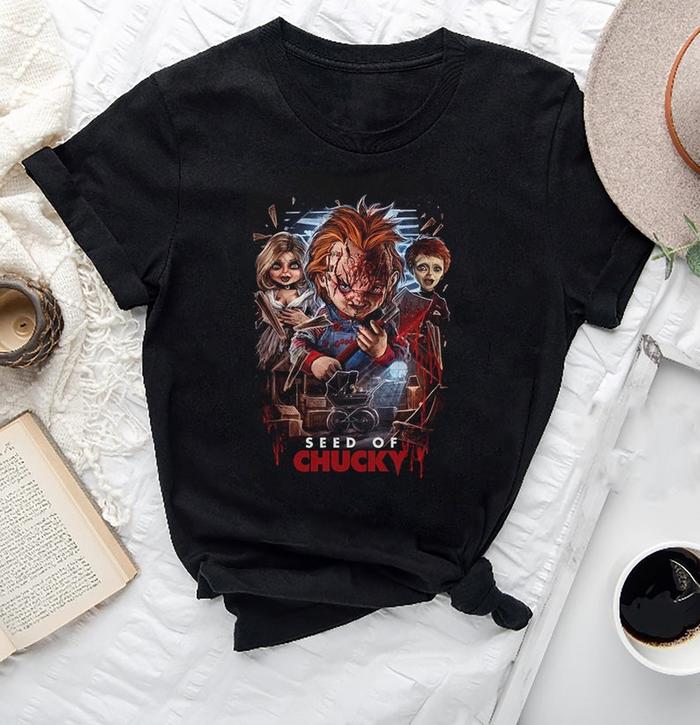 Kaus Horor Permainan Anak Antik, Kaus Poster Film Permainan Anak, Kaus Chucky Film 90S, Hadiah untuk