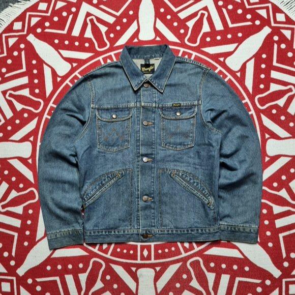 Jacket wrangler Vintage trucker denim jacket