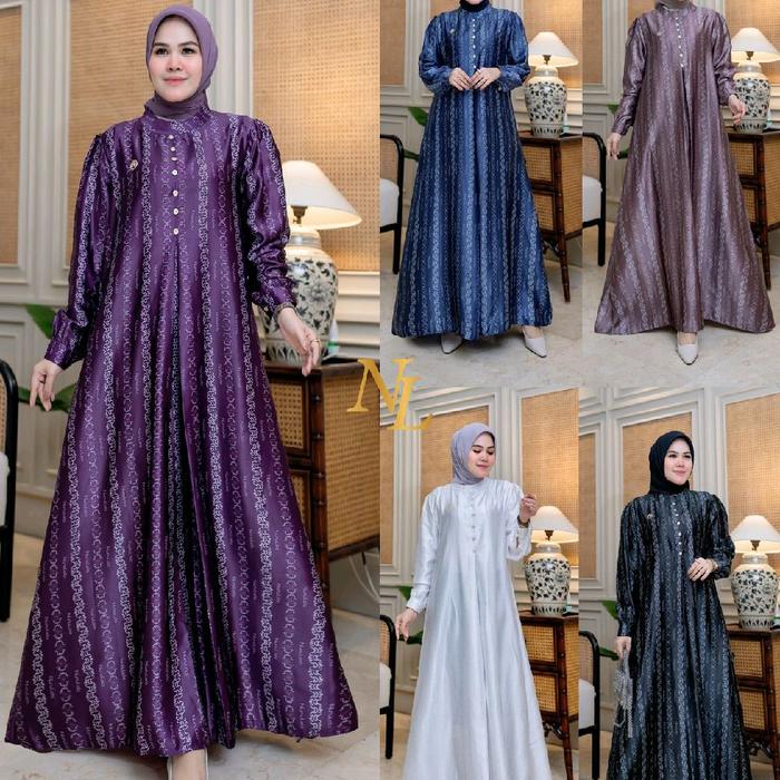 Gamis Dress terbaru Safa Dress premium Ori by Nunulolo