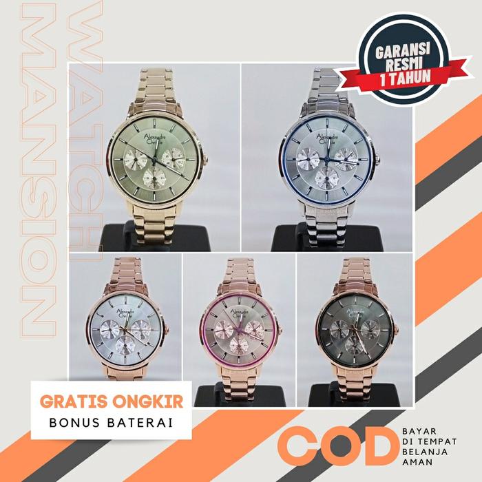JAM TANGAN WANITA ALEXANDRE CHRISTIE 2927 AC 2927 AC2927 BF STAINLESS STEEL ORIGINAL & GARANSI RESMI