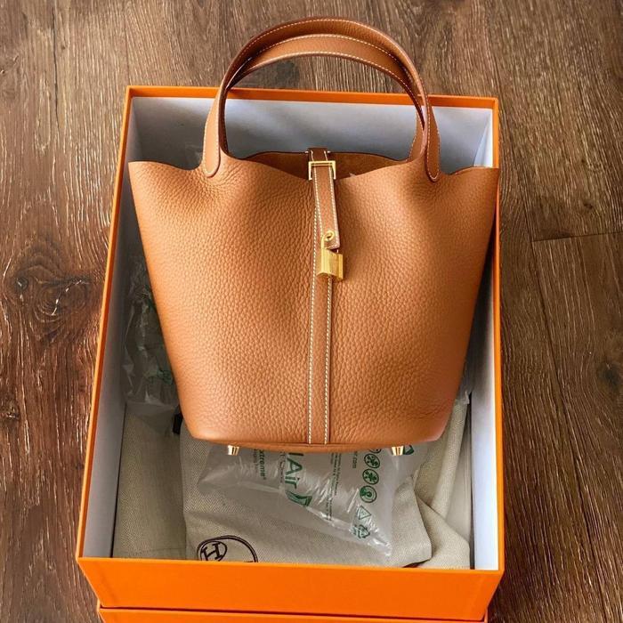 DP HERMES LINDY26 ETOUPE CLEMENCE PHW STAMP Z
