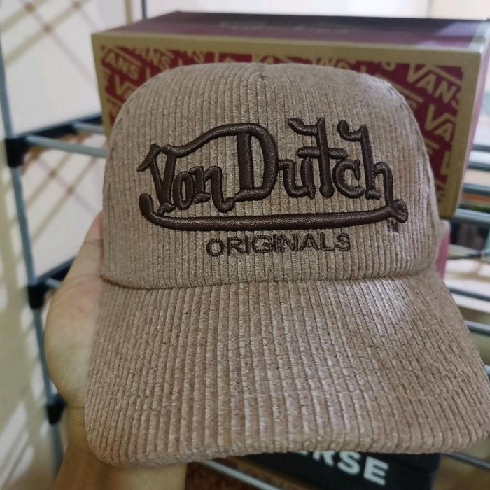Von Dutch Topi VD BNWT Originals Baseball Cap Corduroy