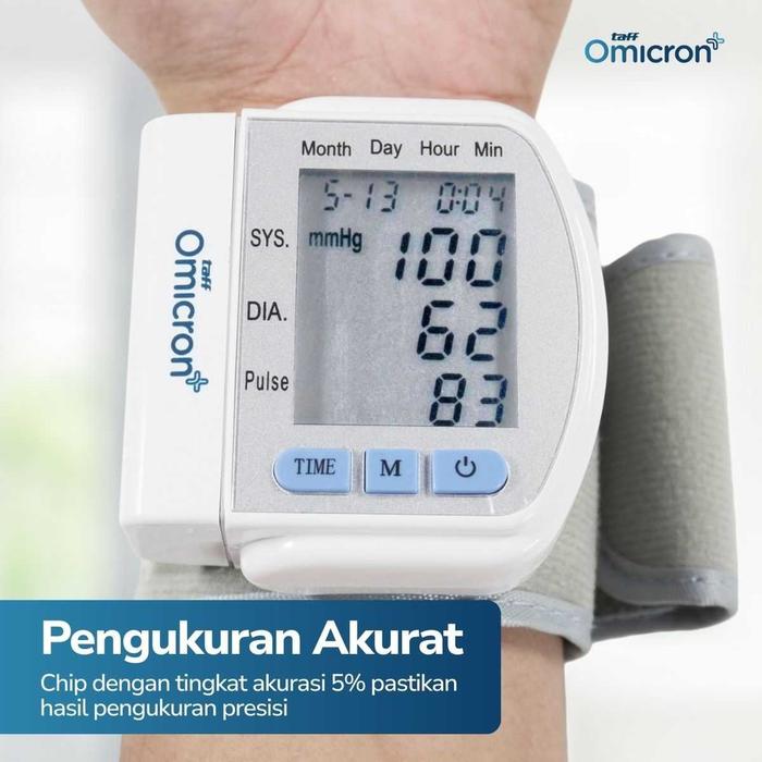 Tensimeter Digital Pengukur Tekanan Darah Wrist Monitor  CK102S Quality TaffOmicron