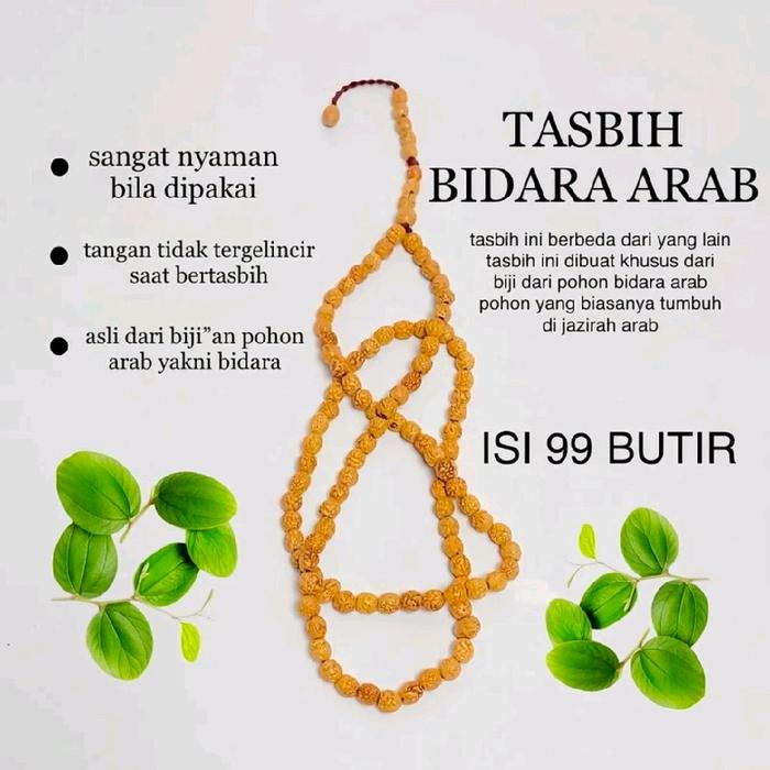 Tasbih Biji Bidara Arab Asli 100℅