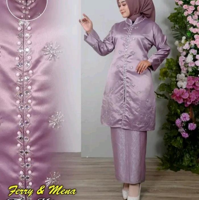 (COD) stelan kebaya modern Malaysia stelan kebaya modern songket Palembang kebaya bridal style Konda